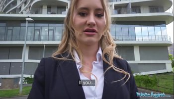 public agent hot hotel worker fucks a big fat cock in a public washroom in pov